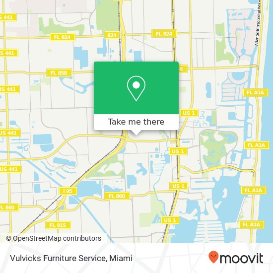 Vulvicks Furniture Service map