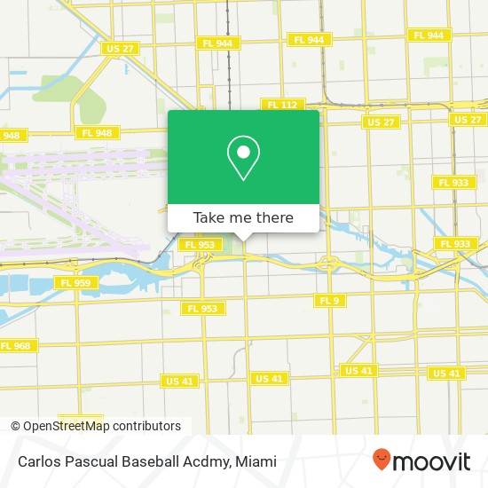 Mapa de Carlos Pascual Baseball Acdmy