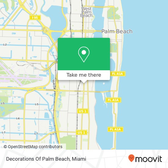Mapa de Decorations Of Palm Beach