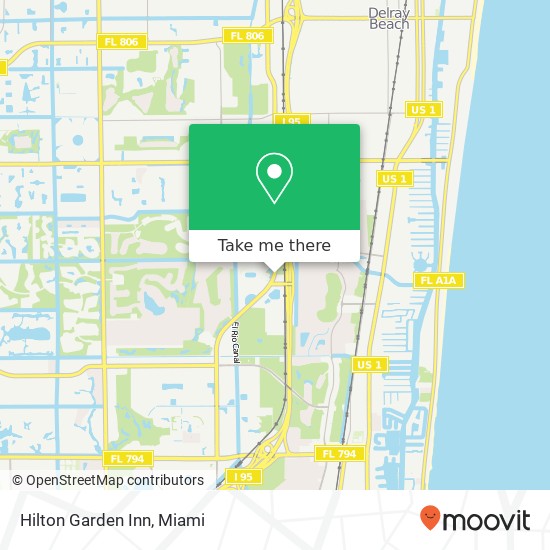 Mapa de Hilton Garden Inn