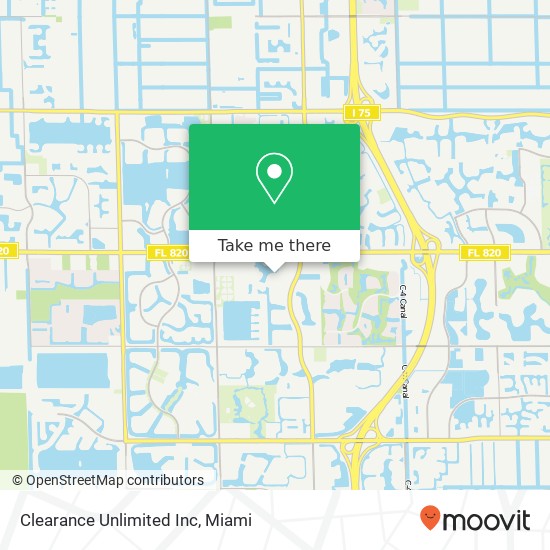 Mapa de Clearance Unlimited Inc