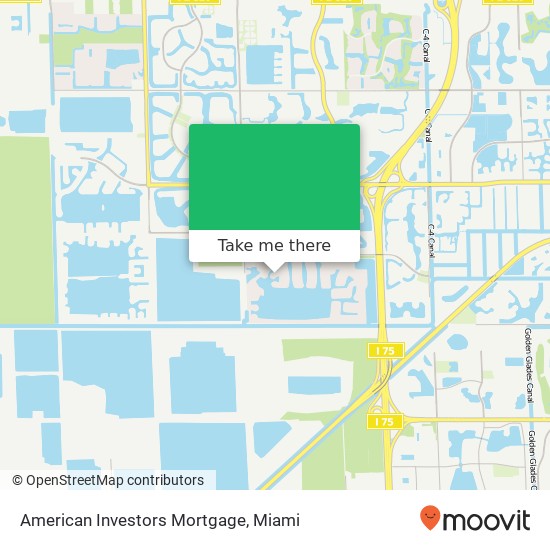 American Investors Mortgage map