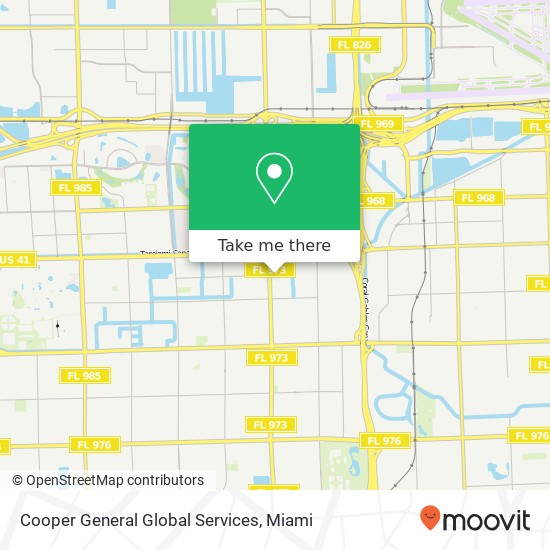 Mapa de Cooper General Global Services