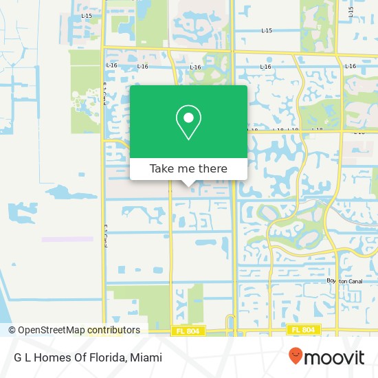 G L Homes Of Florida map