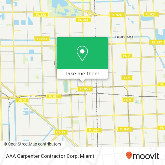 Mapa de AAA Carpenter Contractor Corp