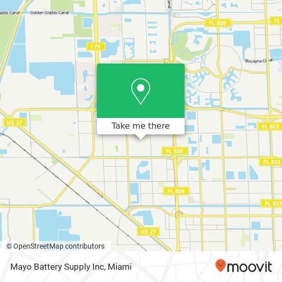 Mapa de Mayo Battery Supply Inc