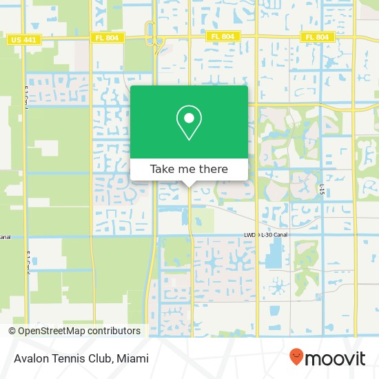 Mapa de Avalon Tennis Club