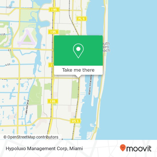 Hypoluxo Management Corp map
