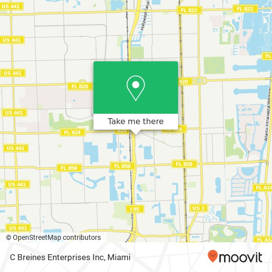 C Breines Enterprises Inc map