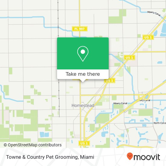 Mapa de Towne & Country Pet Grooming