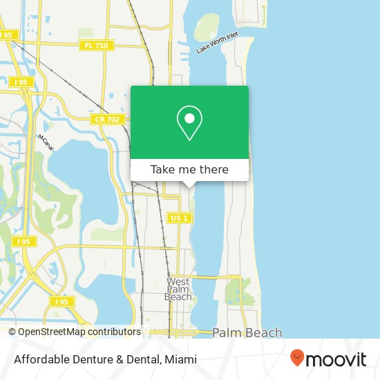Mapa de Affordable Denture & Dental