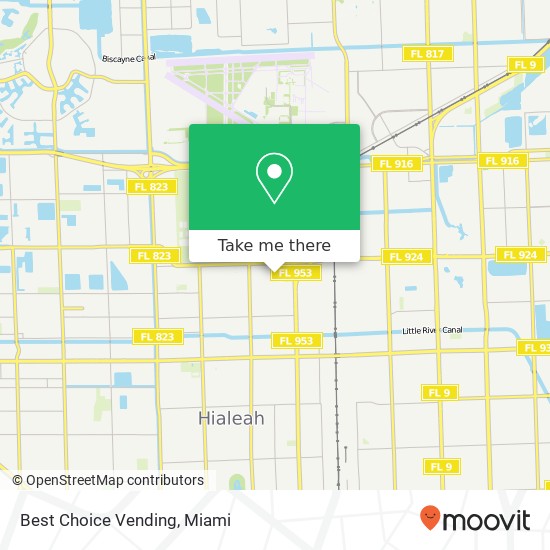 Mapa de Best Choice Vending