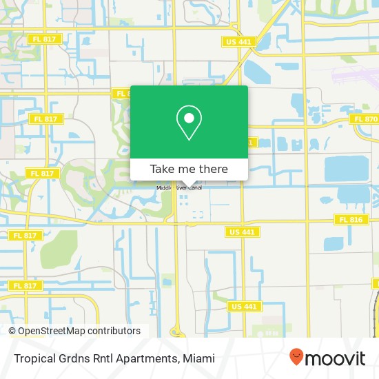 Mapa de Tropical Grdns Rntl Apartments