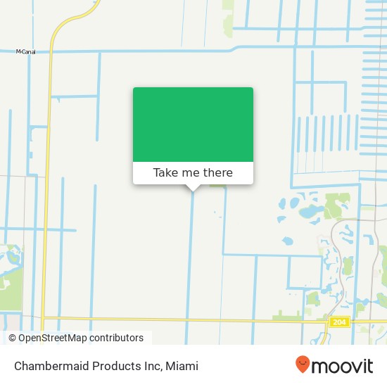 Chambermaid Products Inc map