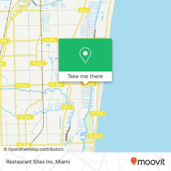 Mapa de Restaurant Sites Inc