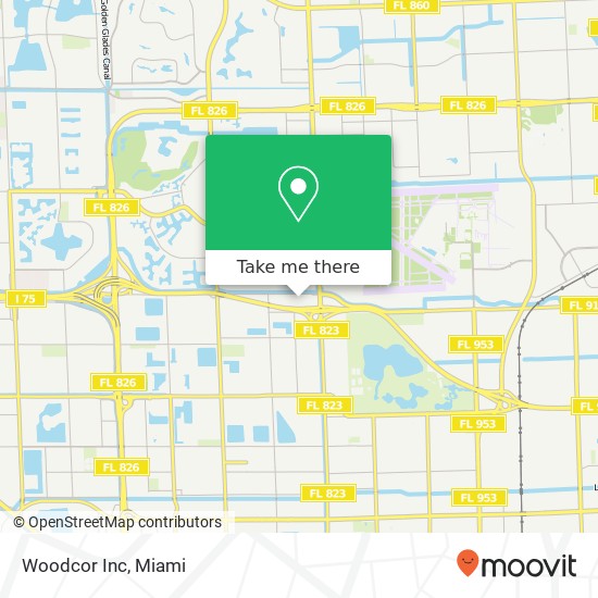 Woodcor Inc map