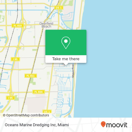 Mapa de Oceans Marine Dredging Inc