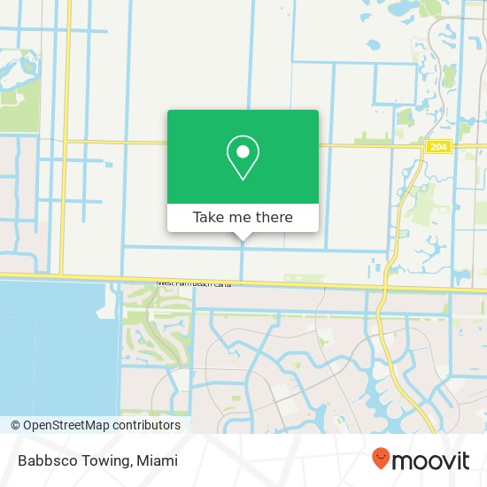 Babbsco Towing map