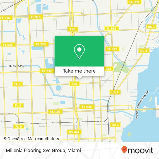 Millenia Flooring Svc Group map