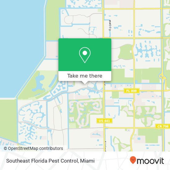 Southeast Florida Pest Control map