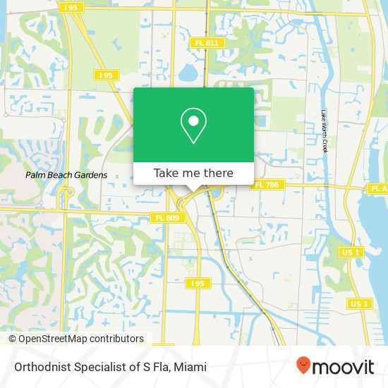 Orthodnist Specialist of S Fla map