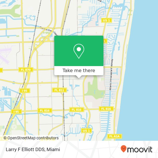 Larry F Elliott DDS map