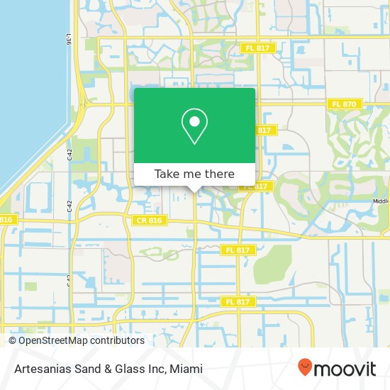 Artesanias Sand & Glass Inc map