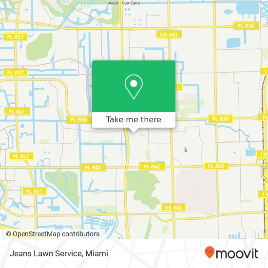 Jeans Lawn Service map