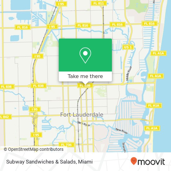 Subway Sandwiches & Salads map