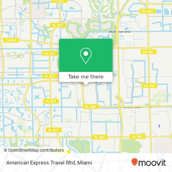 American Express Travel Rltd map