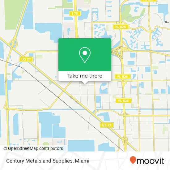 Century Metals and Supplies map
