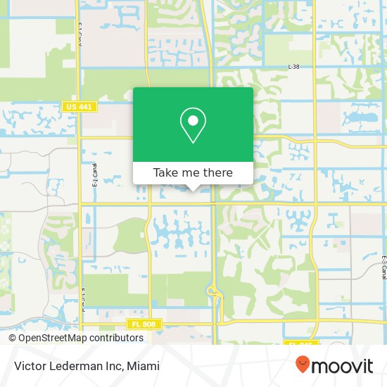 Victor Lederman Inc map