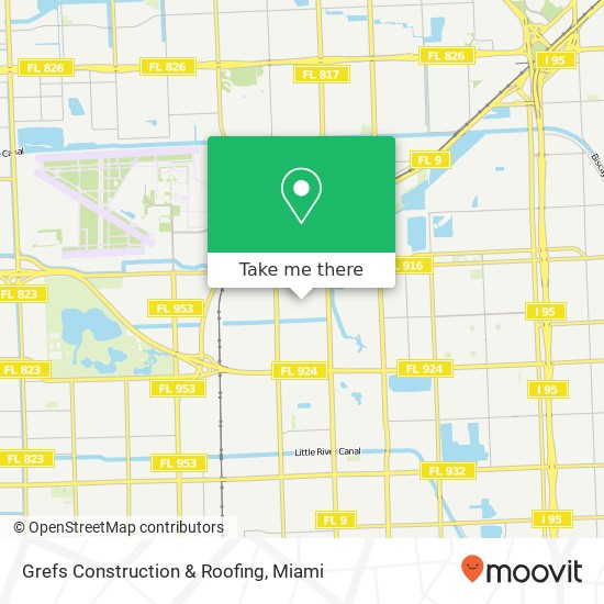 Grefs Construction & Roofing map