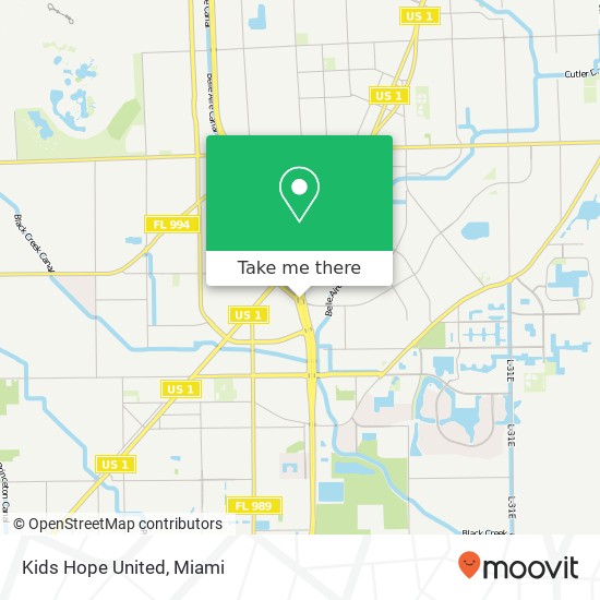 Kids Hope United map