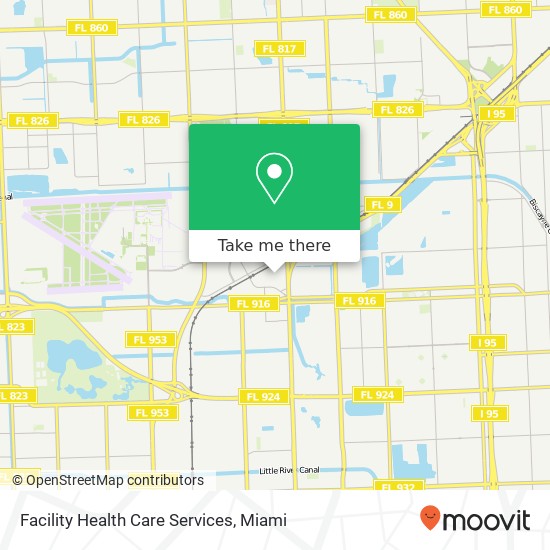 Mapa de Facility Health Care Services