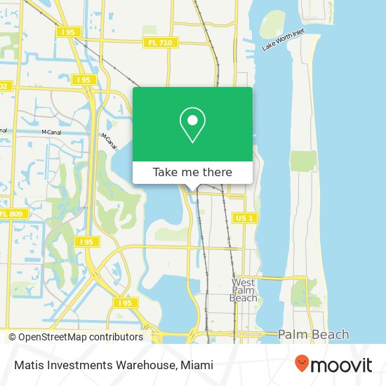 Matis Investments Warehouse map