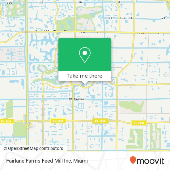 Mapa de Fairlane Farms Feed Mill Inc