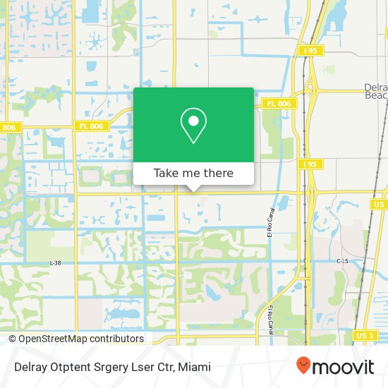 Delray Otptent Srgery Lser Ctr map