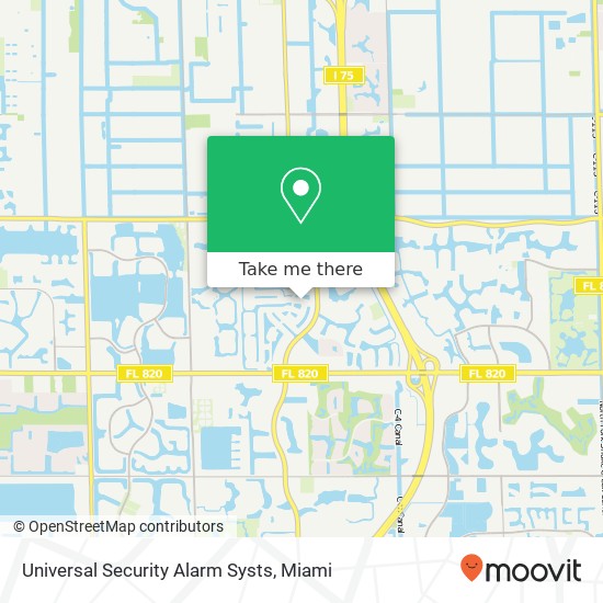 Universal Security Alarm Systs map