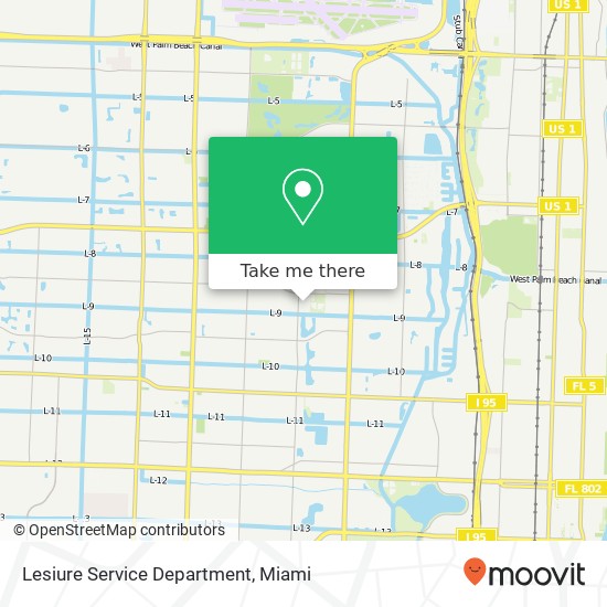 Lesiure Service Department map