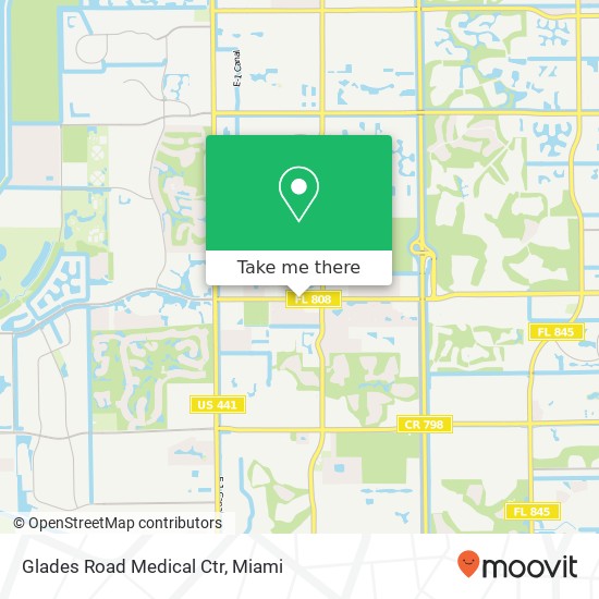 Mapa de Glades Road Medical Ctr