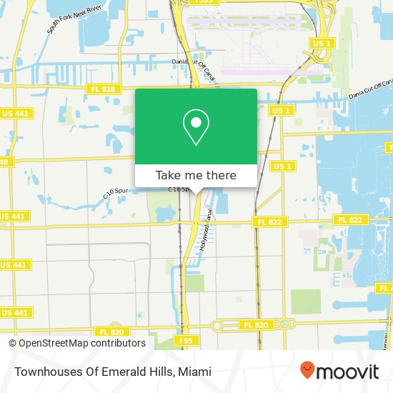 Mapa de Townhouses Of Emerald Hills