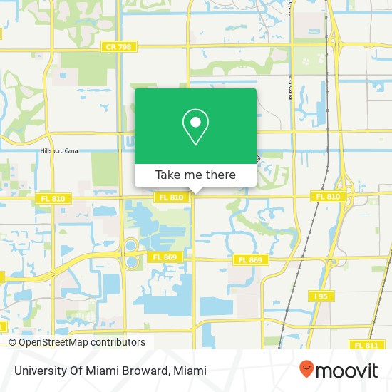 University Of Miami Broward map