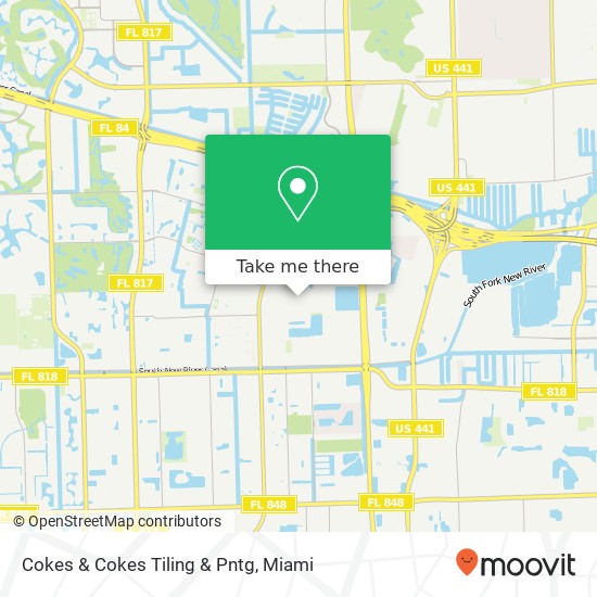 Cokes & Cokes Tiling & Pntg map