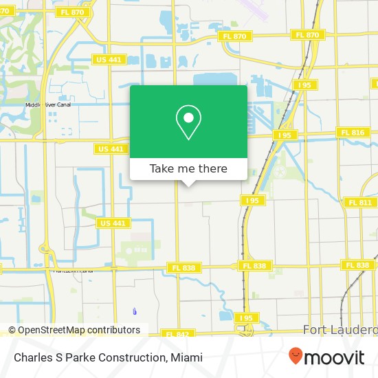 Charles S Parke Construction map