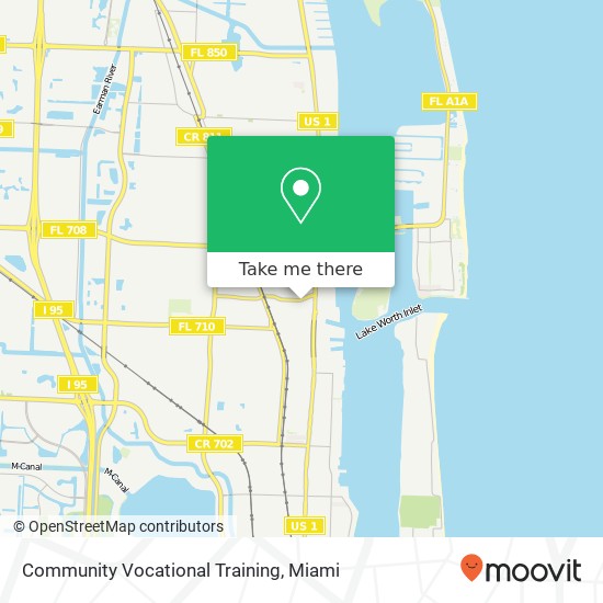 Community Vocational Training map