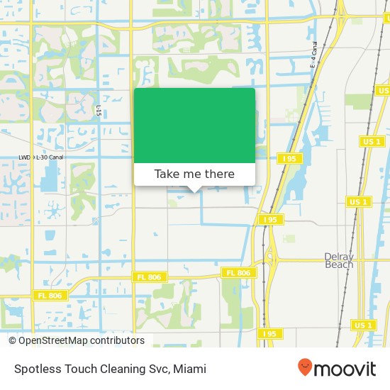 Mapa de Spotless Touch Cleaning Svc