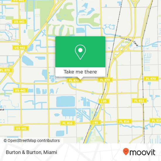 Burton & Burton map