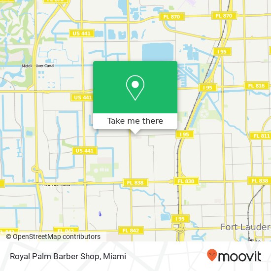 Mapa de Royal Palm Barber Shop