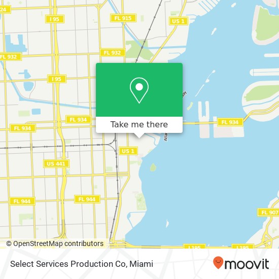 Select Services Production Co map